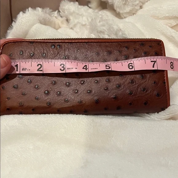 Dooney & Bourke Tan Ostrich-Embossed Wallet - Picture 5 of 7